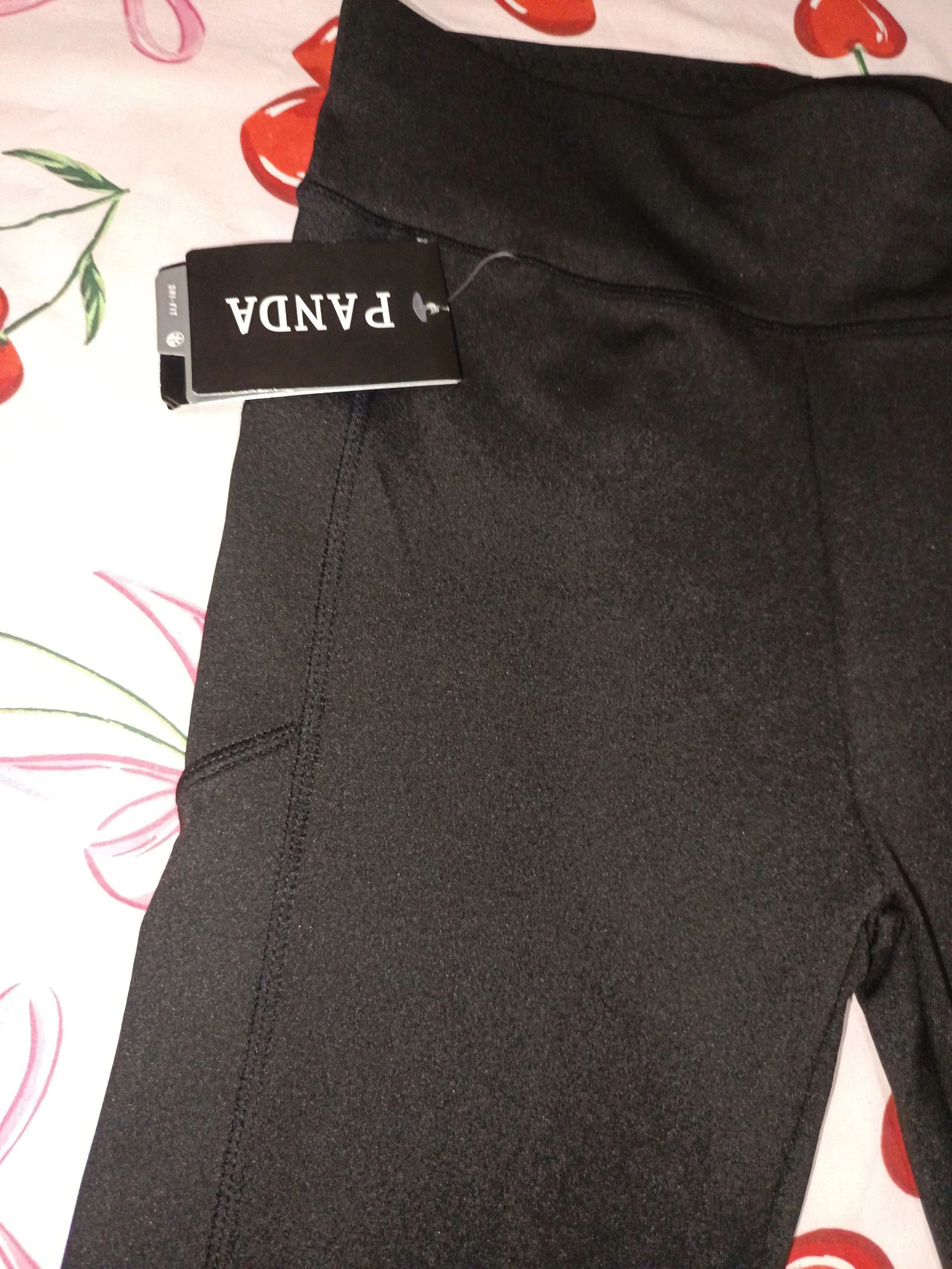 Zwarte leggings met zakken Panda - Maat L/XL (Nieuw) – photo 2